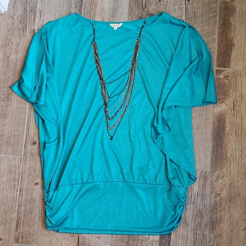 Studio Y Cold Shoulder Dress Top